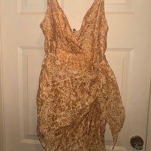 Front tie party dress